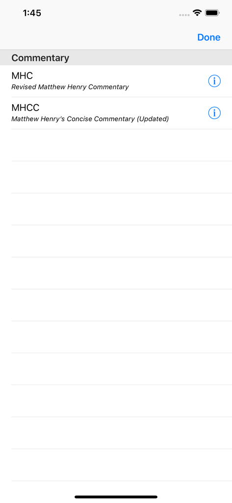 Matthew Henry Study Bible - List of available Matthew Henry commentary versions including Revised and Concise editions