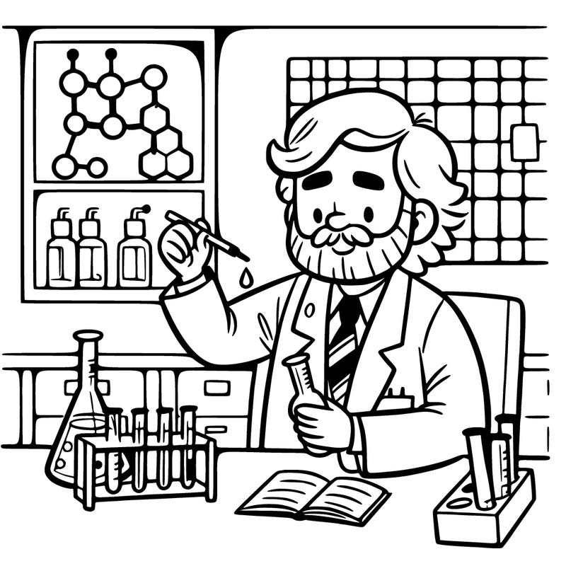 scientist doing chemistry