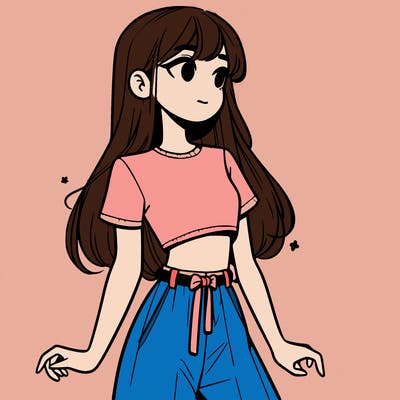 girl in a cute crop top