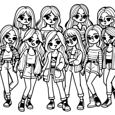 group of girls