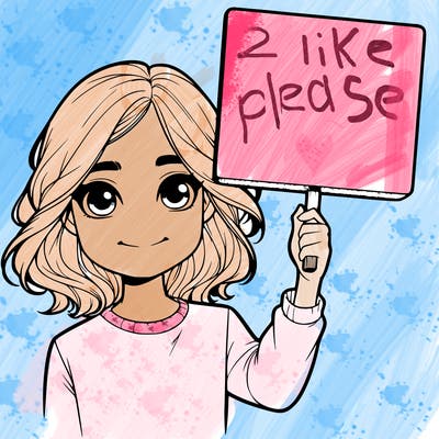 realistic girl holding up a sign