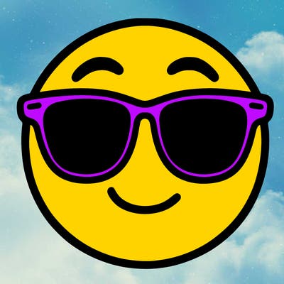 emoji with sunglasses