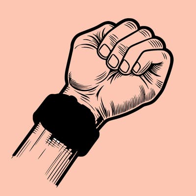 wrist with apple watch on wrist