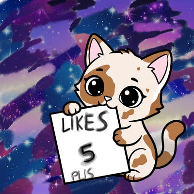 a small cat with a blank sheet of paper in its hand. the cat is sooooooo cute!