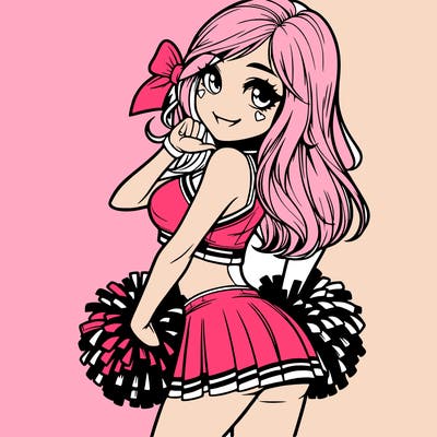 realistic cheerleader