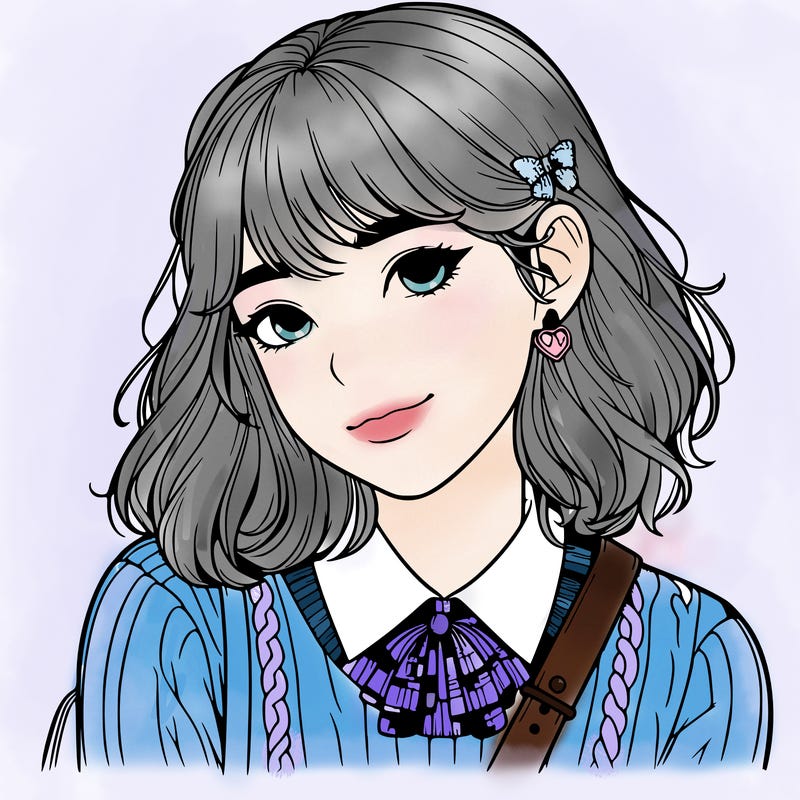 realistic preppy girl