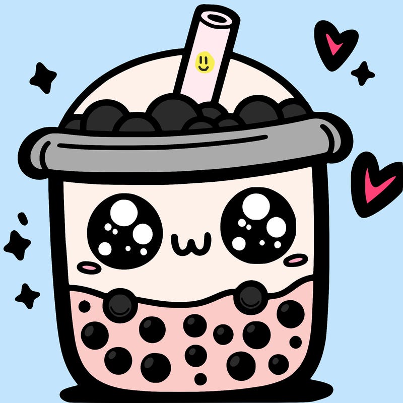 cute boba tea 🧋