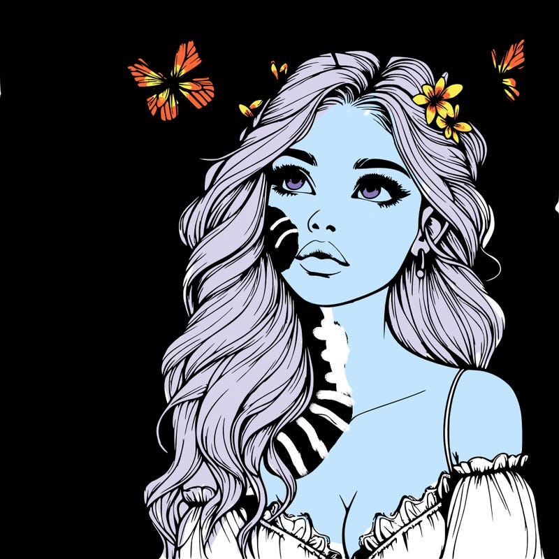 butterfly fairy realistic girl