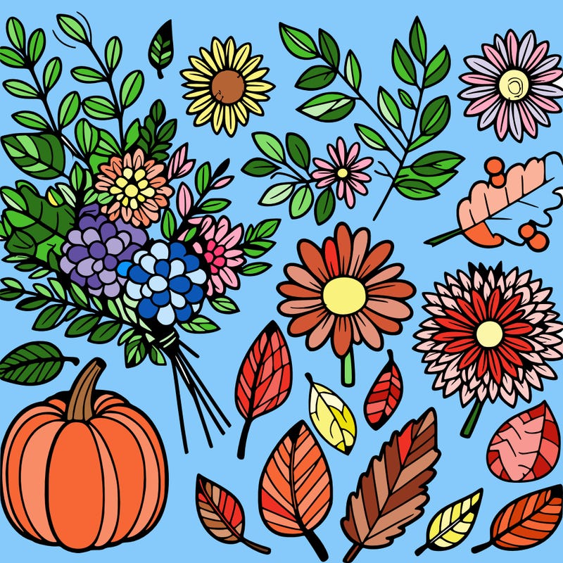 fall and flowers