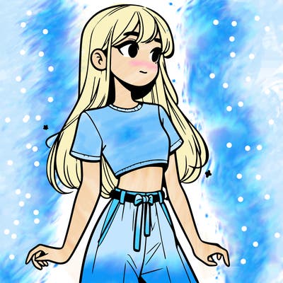 girl in a cute crop top