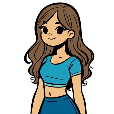 girl with crop top