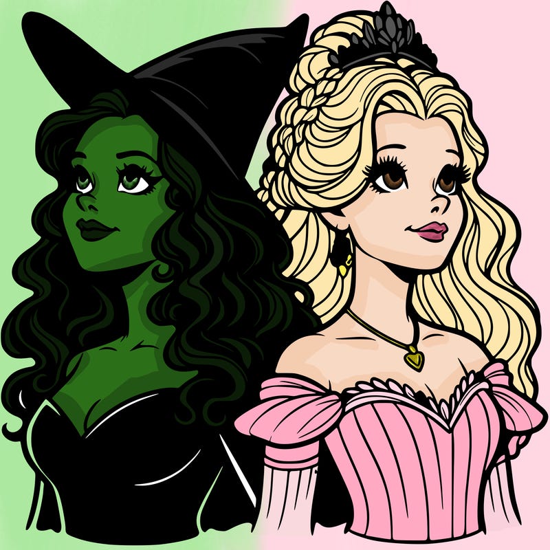 'elphaba and glinda (realistic)