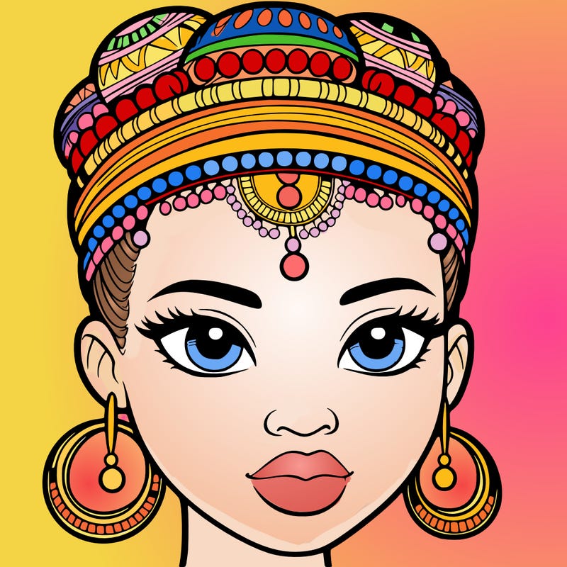 african princess head shot