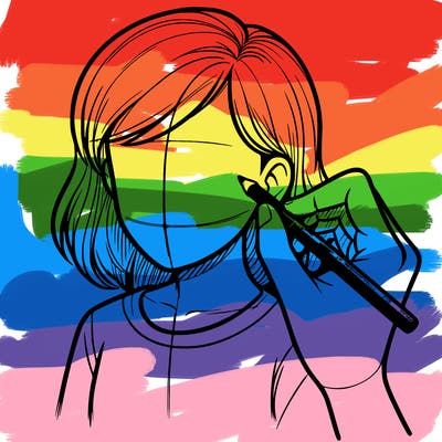 drawing a realistic person