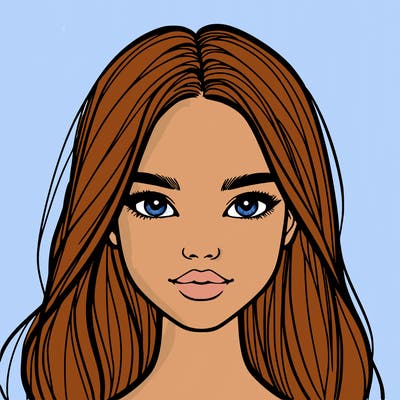 girl with model face