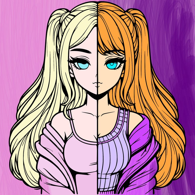 realistic girl split