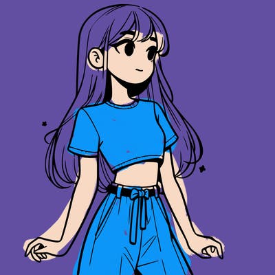 girl in a cute crop top