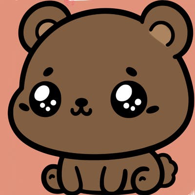 a little and cute bear