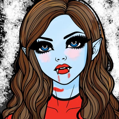 realistic vampire girl