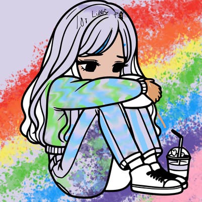 a girl  after a breakup