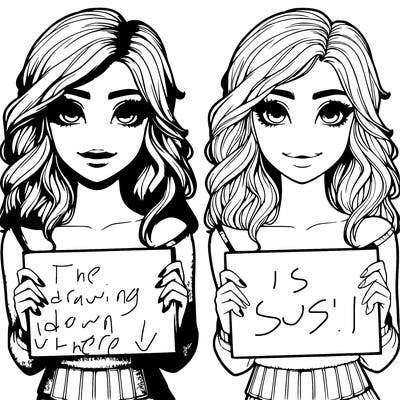 realistic pretty girl holding blank sign