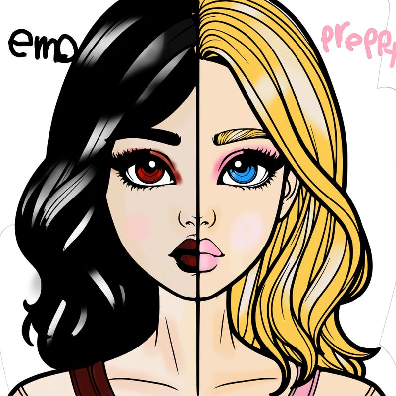 realistic girl split