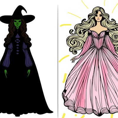 elphaba and glinda
