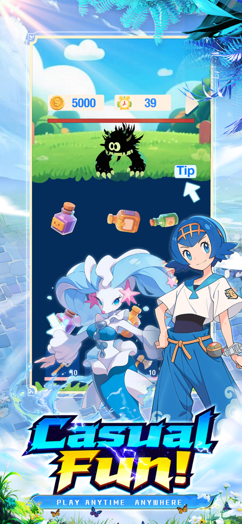 MegaPets Converge casual gameplay with anime characters and monsters