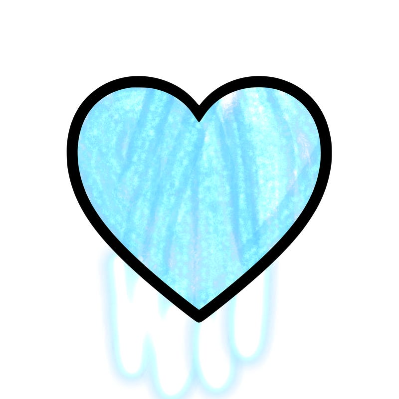 outline of a plain heart