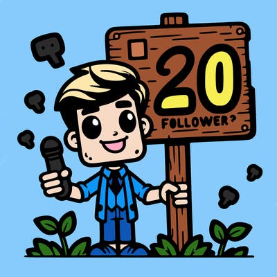 20 followers? sign
