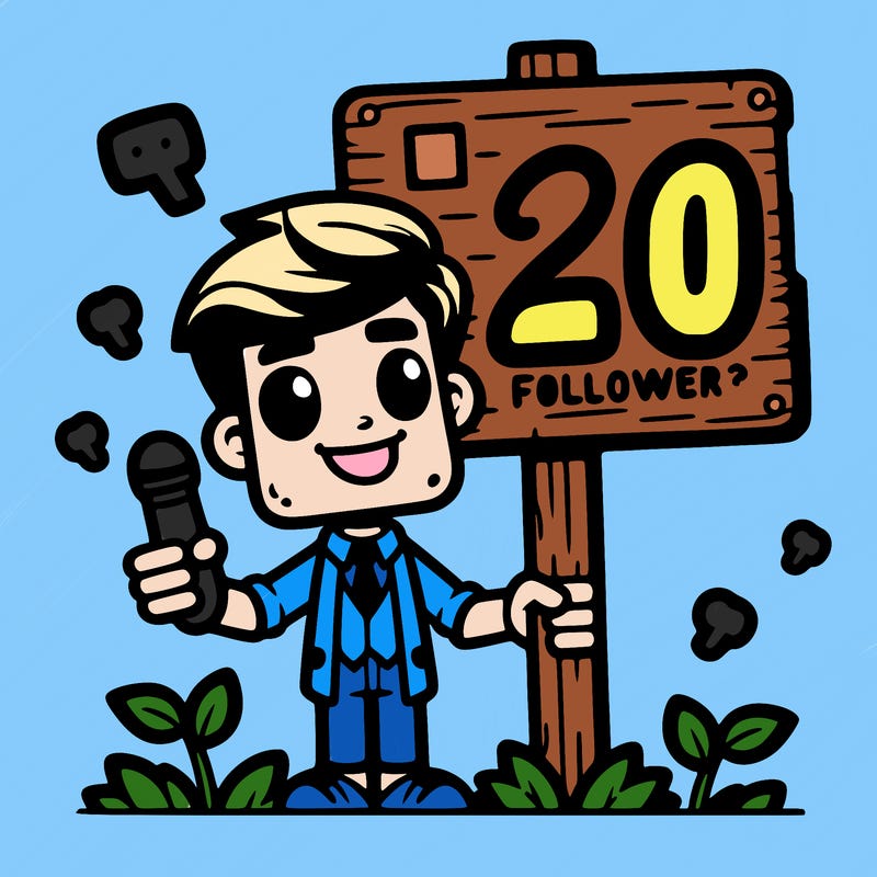 20 followers? sign