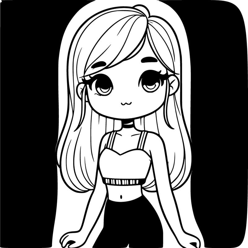 young teen girl wearing a crop top and leggings