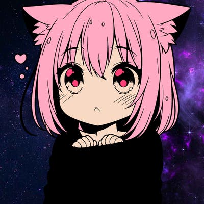 shy anime catgirl