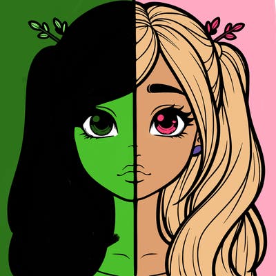 realistic girl split