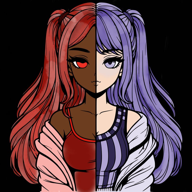 realistic girl split