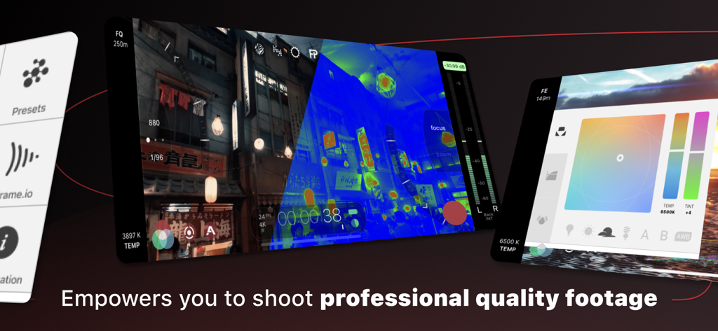 Professional mobile cinematography tools and manual video controls in Filmic Legacy app