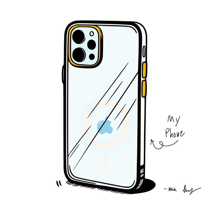 a plain phone case