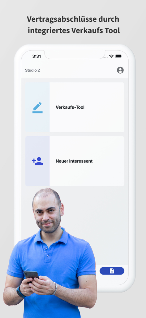 Magicline - Magicline app screenshot showing sales tool and new lead management features for fitness studios