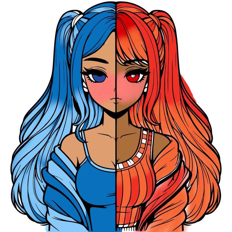 realistic girl split