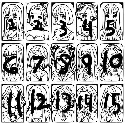 girls that look diffrent anime