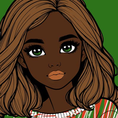 realistic girl whith cute eyes