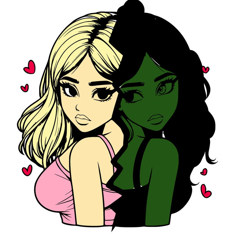 realistic girl split