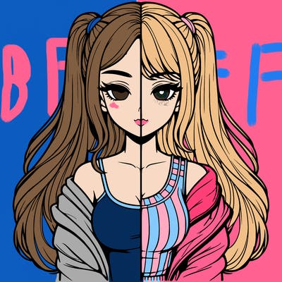 realistic girl split