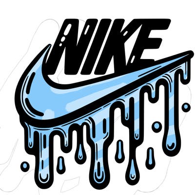 dripping nike logo