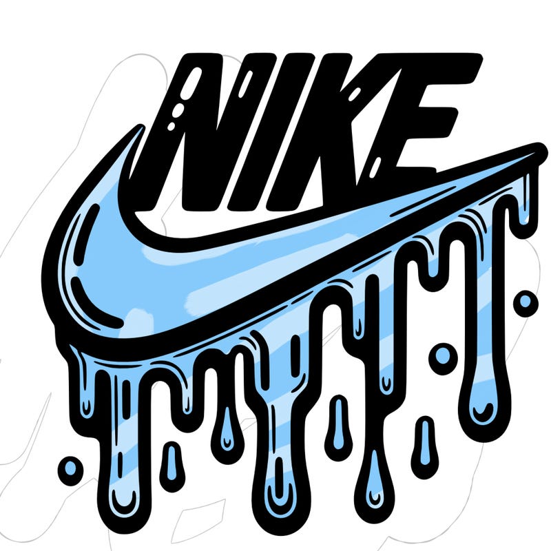 dripping nike logo