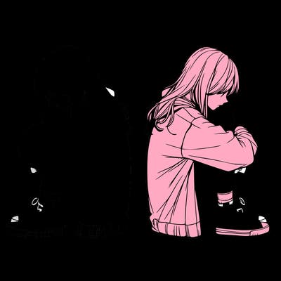 a lonely girl realistic