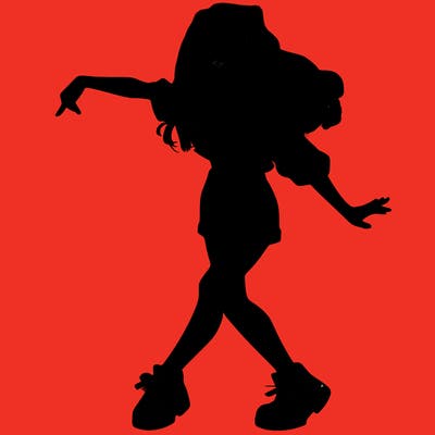 realistic girl danceing