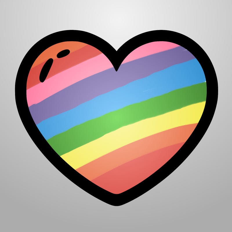 a blank heart
