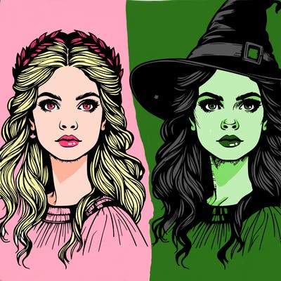 realistic witch woman