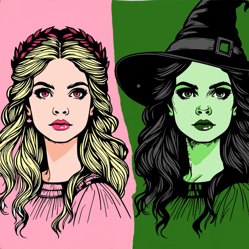 realistic witch woman